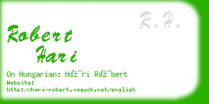 robert hari business card